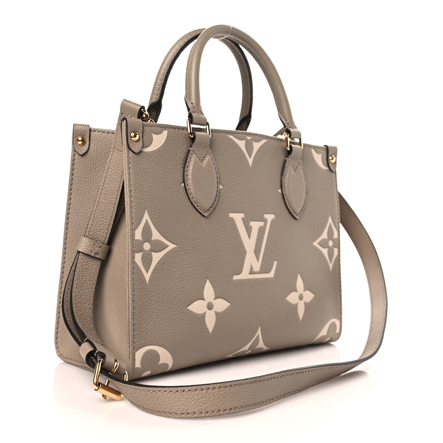 Louis Vuitton Empreinte Monogram Giant Onthego PM Tourterelle Creme 3 of 9