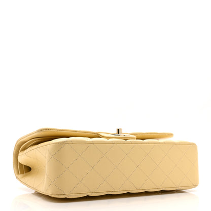 Chanel Lambskin Quilted Medium Double Flap Yellow 4 of 11