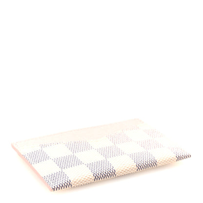 Louis Vuitton Damier Azur Daily Card Holder Rose Ballerine 4 of 6