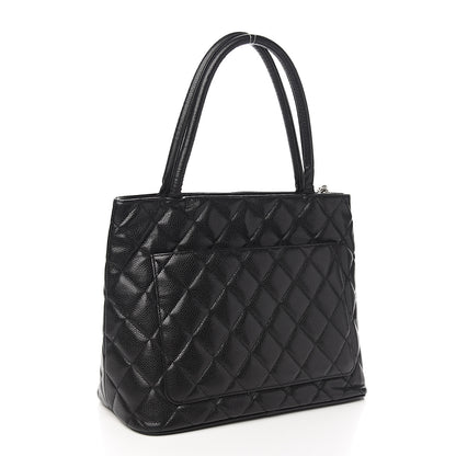 Chanel Caviar Quilted Medallion Tote Black 2 of 9