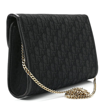 Christian Dior Monogram Chain Flap Black 2 of 9