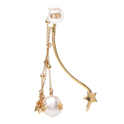 Christian Dior Pearl Shiny-D Earring Gold 1 of 4
