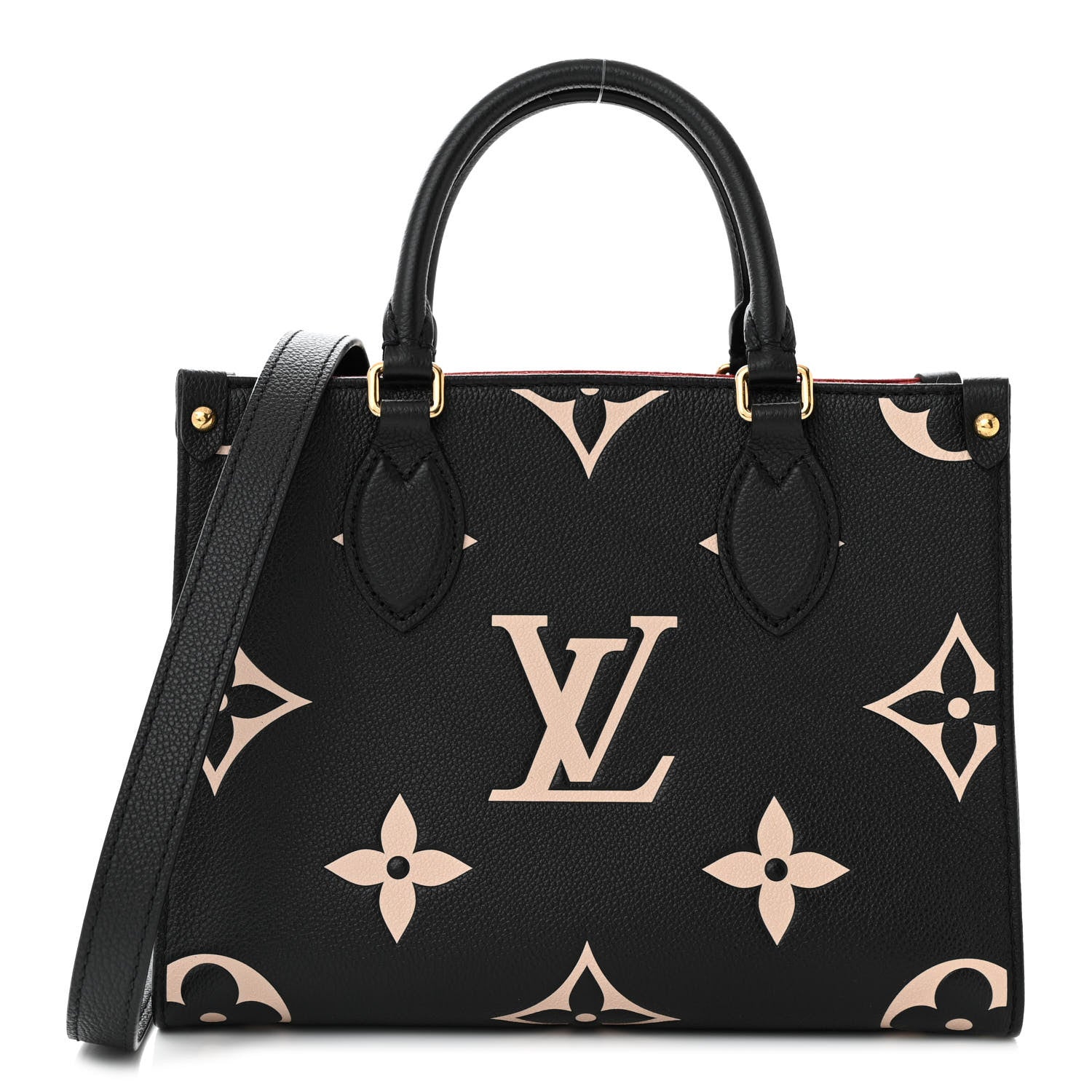 Louis Vuitton Empreinte Monogram Giant Onthego PM Black Beige 1 of 9