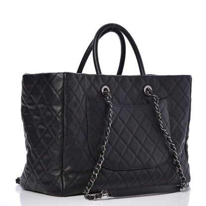Chanel Caviar Quilted Large Coco Handle Shopping Tote Black 4 of 8