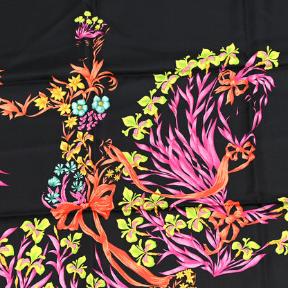 Hermes Silk Cheval Fleuri Scarf 90 4 of 7