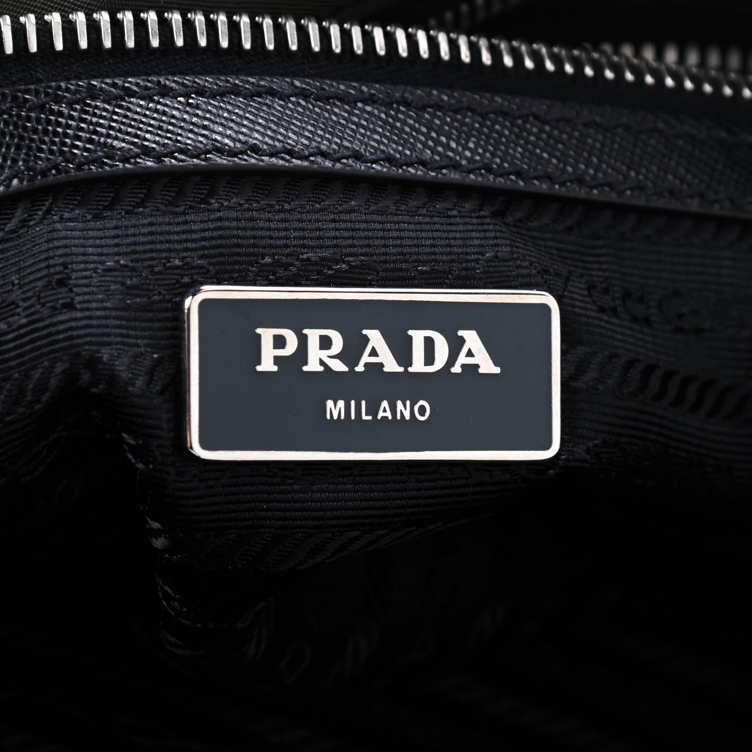 Prada Tessuto Nylon Saffiano Dragon Tote 9 of 9