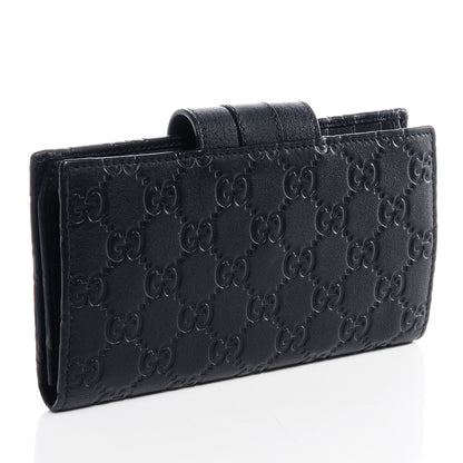 Gucci Guccissima Ladies Web Long Wallet Black 3 of 6