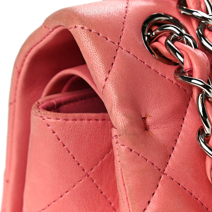 Chanel Lambskin Quilted Jumbo Double Flap Pink 21 of 29