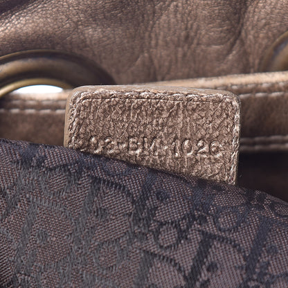 Christian Dior Lambskin Cannage Drawstring Bag Bronze 7 of 9