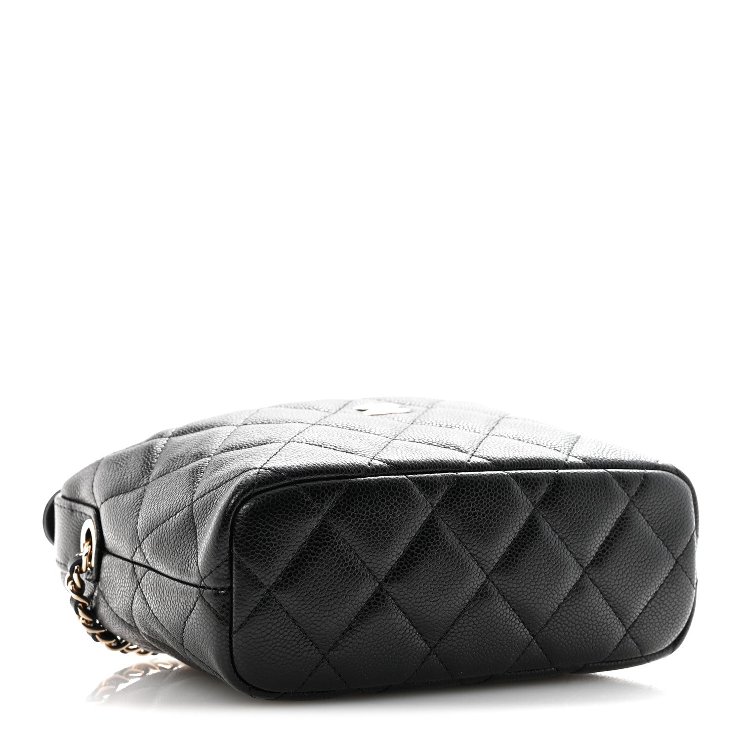 Chanel Caviar Quilted Hobo Clutch With Chain  Black 4 of 11