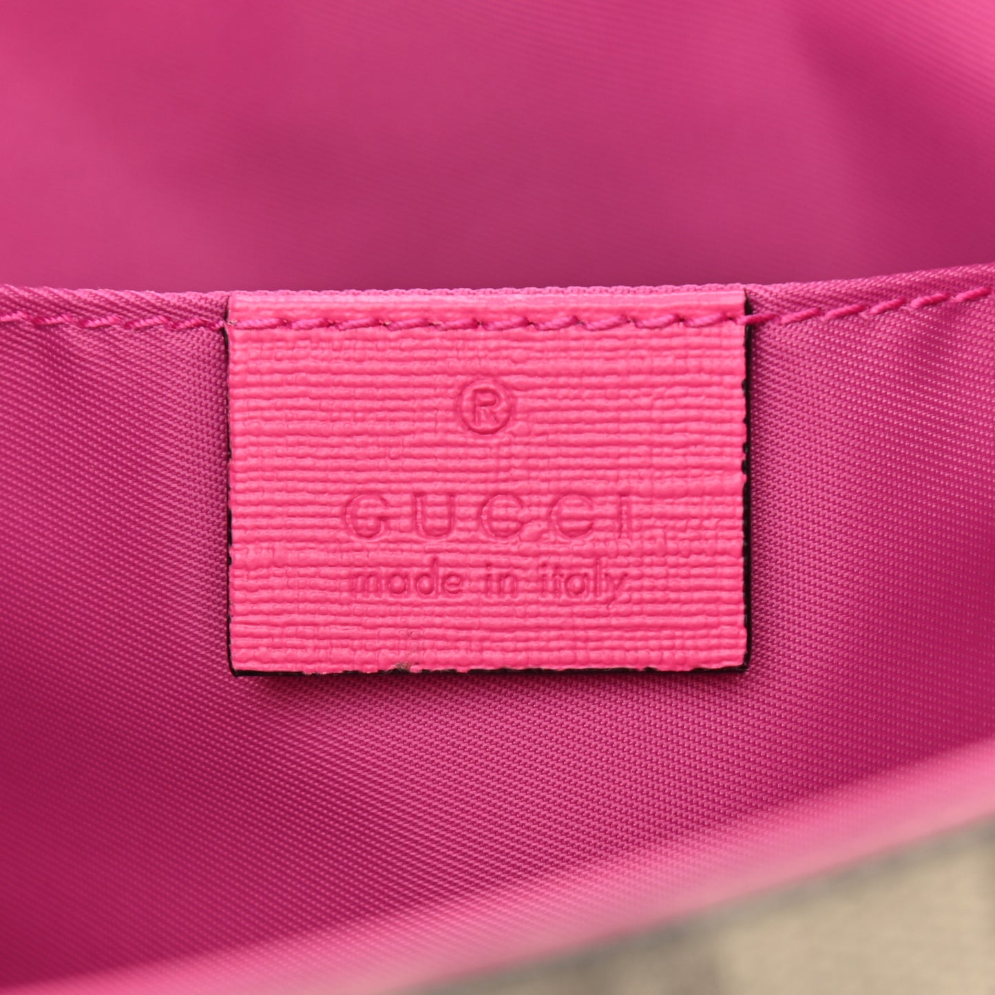 GG Supreme Monogram Kid's Monster Tote Pink