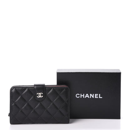 Chanel Caviar Quilted Zipped Pocket Wallet Black 12 of 12