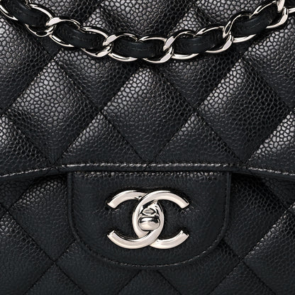 Chanel Caviar Quilted Jumbo Double Flap Black 7 of 11