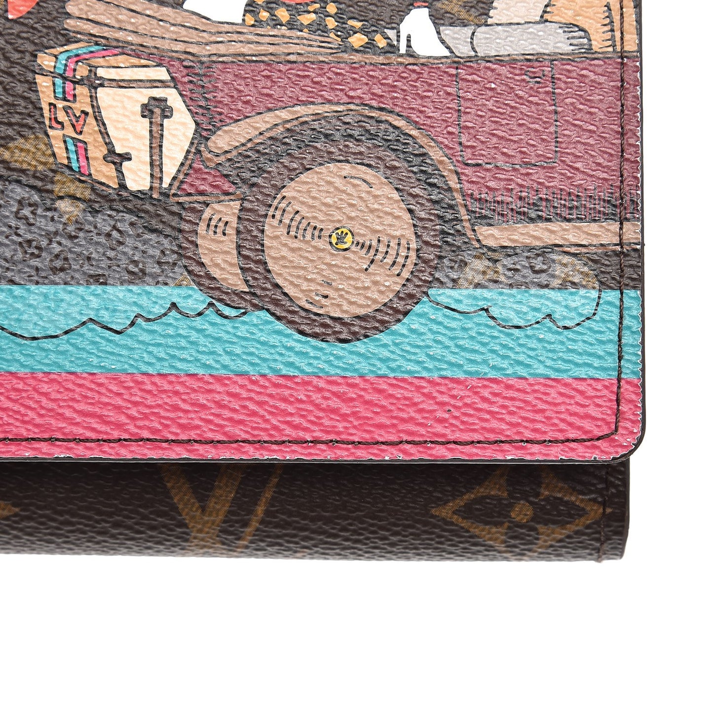 Monogram 2015 Christmas Animation Sarah Wallet Hibiscus