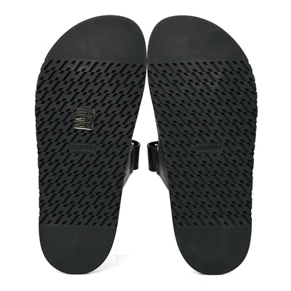 Hermes Calfskin Womens Chypre Sandals 39.5 Black 5 of 9