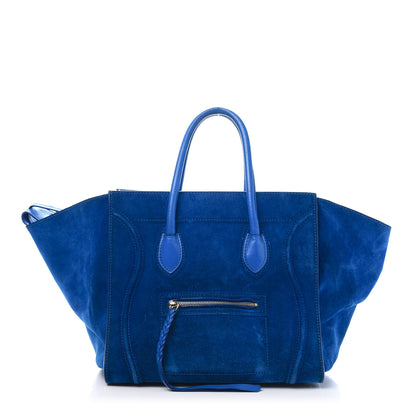 Celine Suede Medium Phantom Luggage Royal Blue 1 of 19