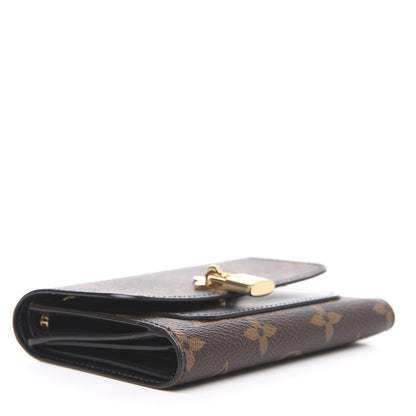Louis Vuitton Monogram Flower Lock Compact Wallet Black 4 of 10