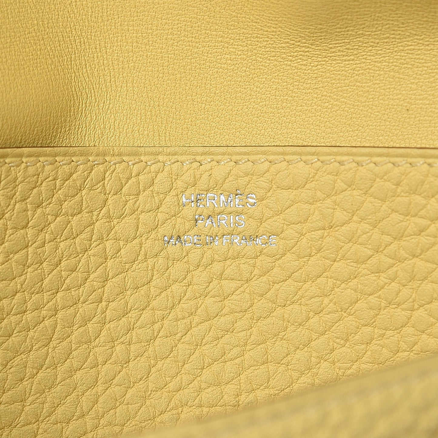 Togo Dogon Recto Verso Wallet Jaune Poussin