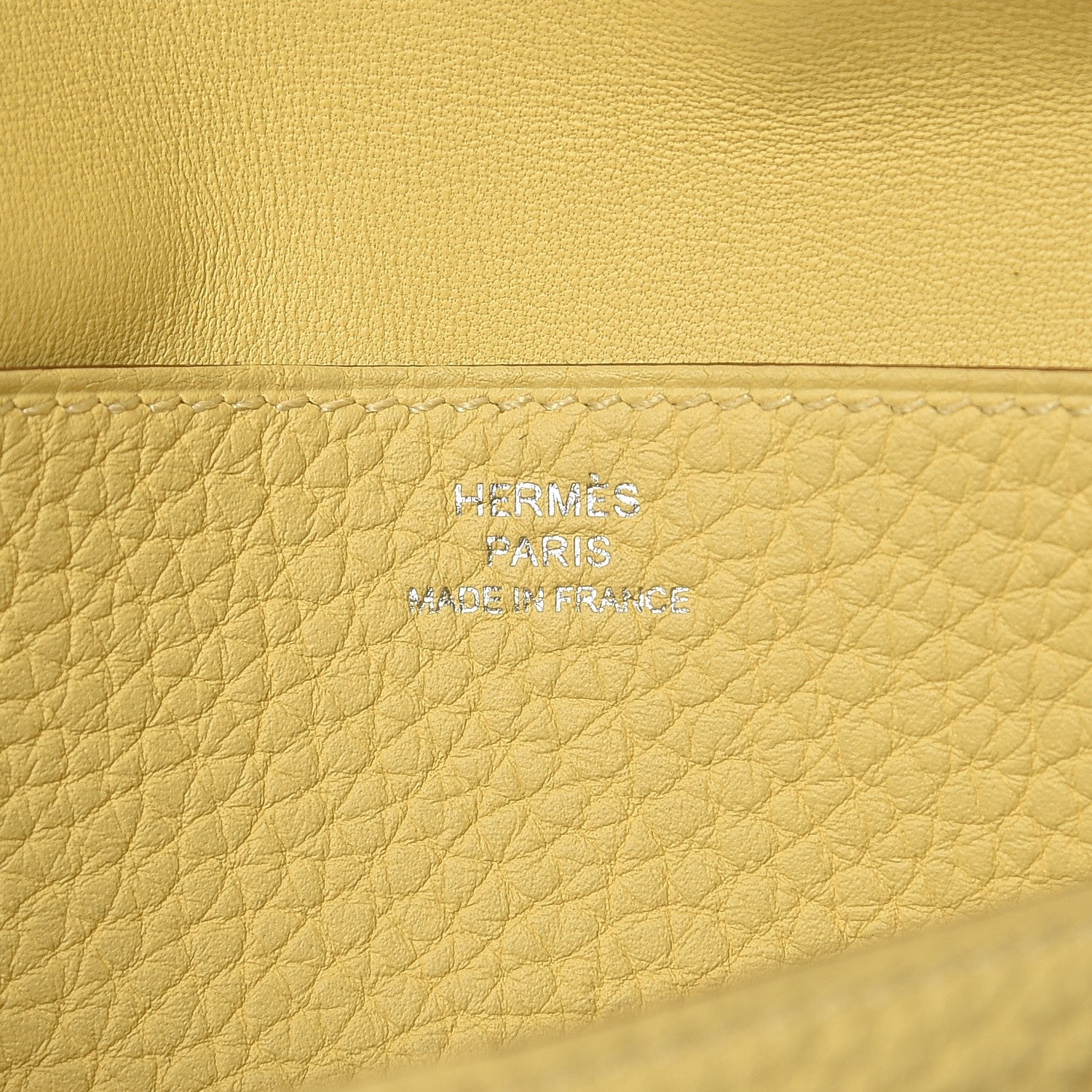 Hermes Togo Dogon Recto Verso Wallet Jaune Poussin 6 of 11
