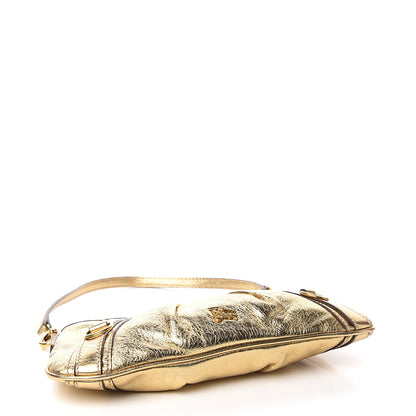 Burberry Metallic Calfskin Shoulder Bag Gold 3 of 10
