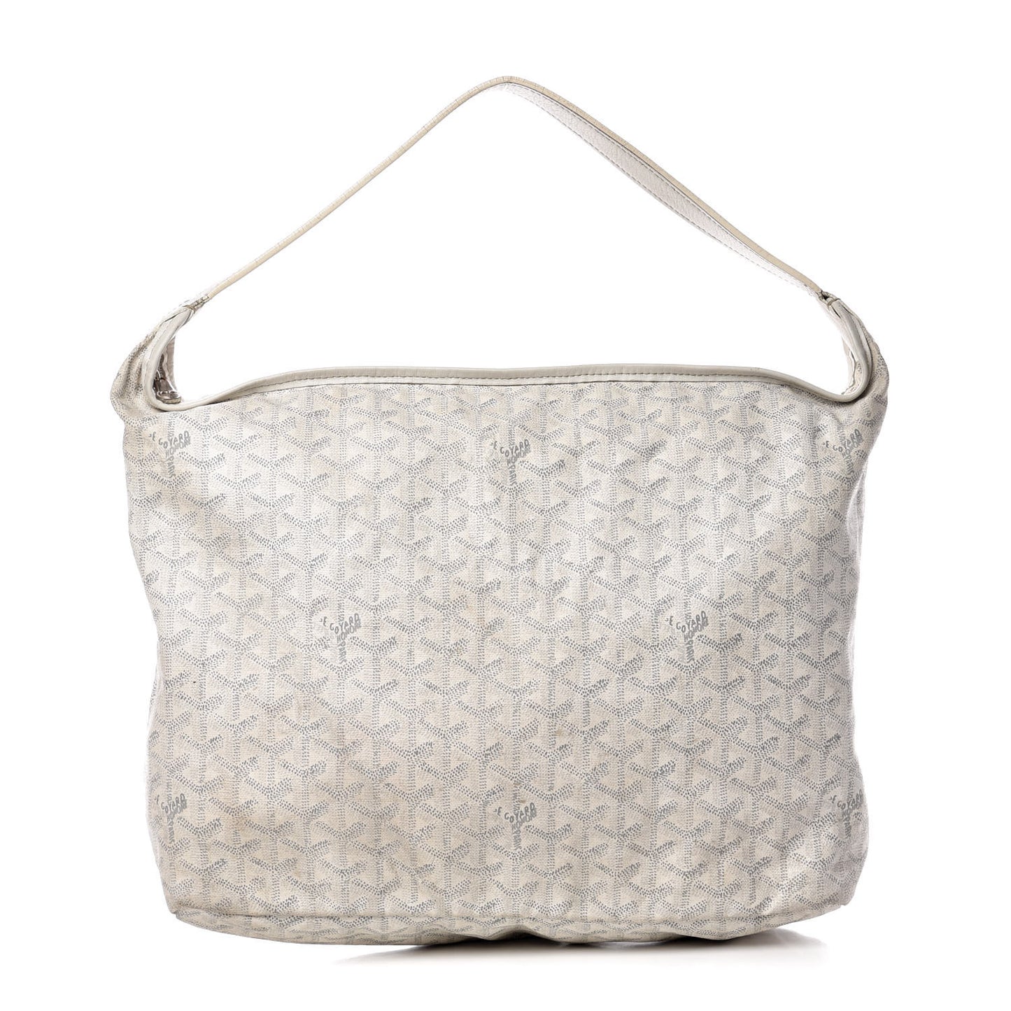 Goyardine Fidji Zip Hobo White