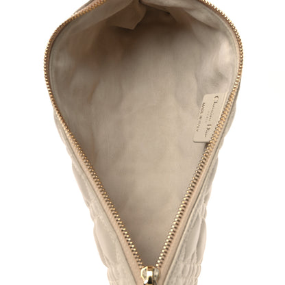 Christian Dior Lambskin Cannage Dior Club Bag  Dusty Ivory 5 of 10