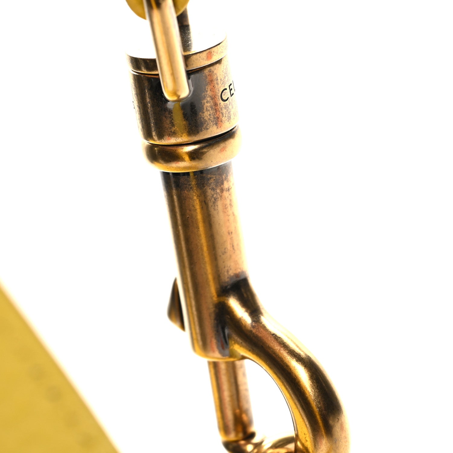 Celine Drummed Calfskin Nano Luggage Citron 9 of 9