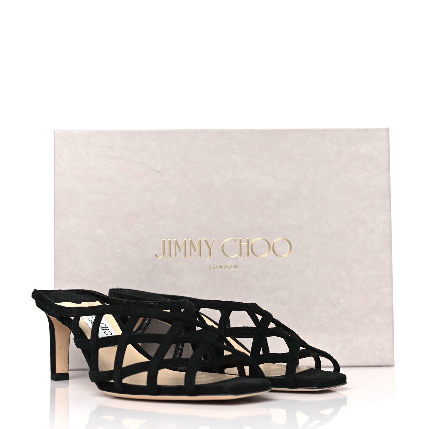 Suede Sai 65 Sandals 37.5 Black