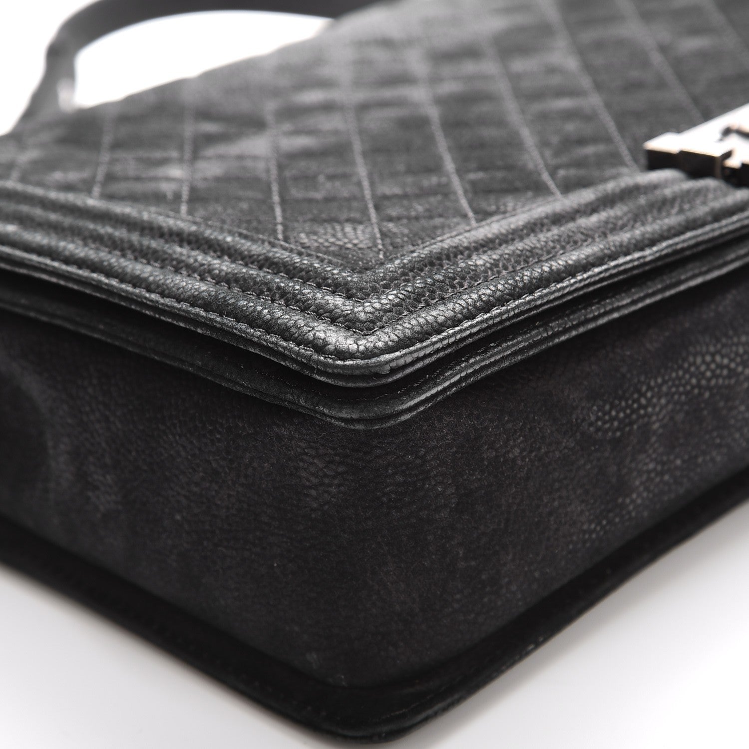 Chanel Iridescent Caviar Quilted Large Boy Flap Black 13 of 16