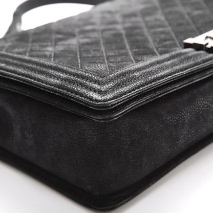 Chanel Iridescent Caviar Quilted Large Boy Flap Black 13 of 16