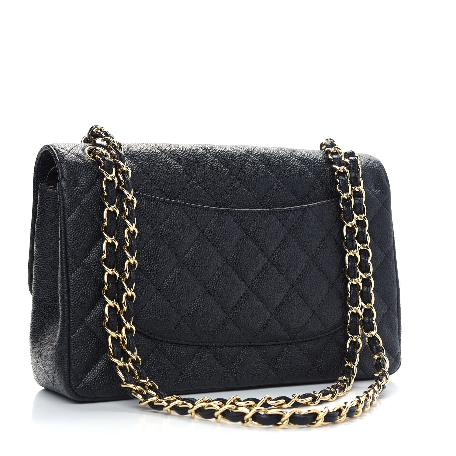 Chanel Caviar Quilted Jumbo Double Flap Black 3 of 10