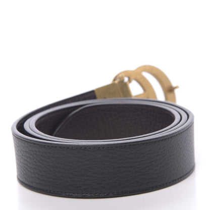 Gucci Calfskin Double G Reversible 37mm Belt 100 40 Black Cocoa 2 of 6