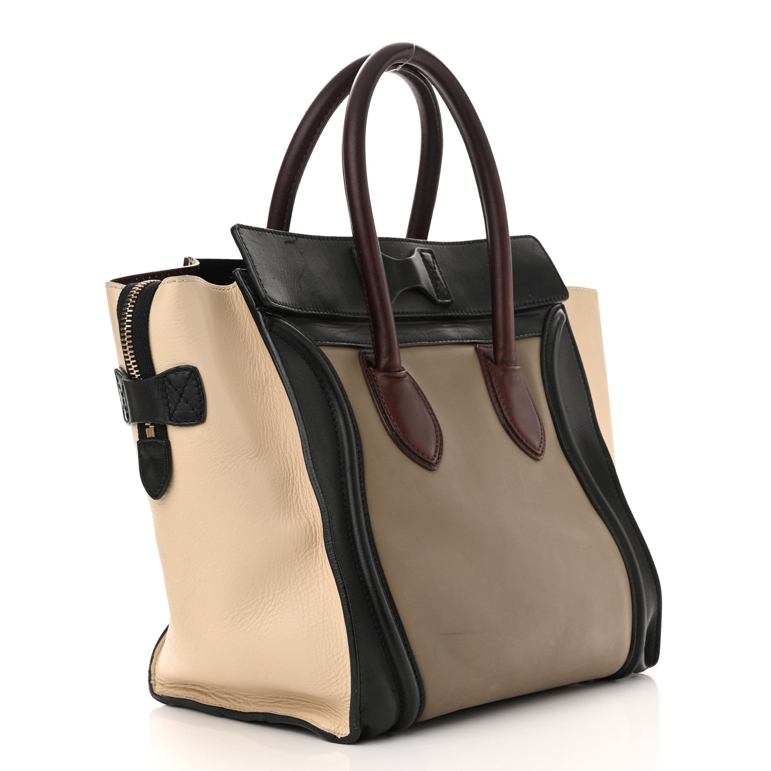 Celine Smooth Calfskin Mini Tri-Color Luggage Grey 3 of 12