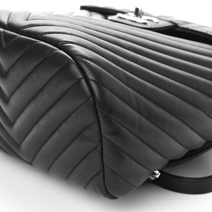 Chanel Calfskin Chevron Quilted Small Urban Spirit Backpack Black 10 of 10