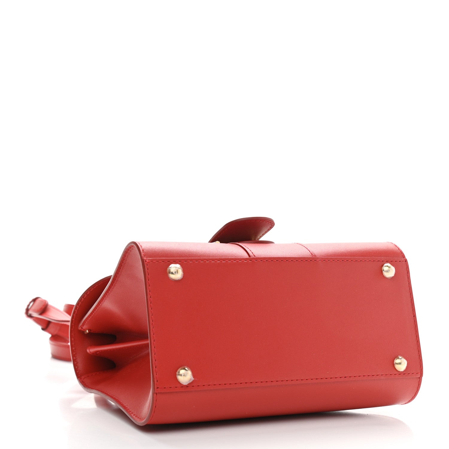 Delvaux Box Calfskin Mini Brillant Satchel Red 4 of 10