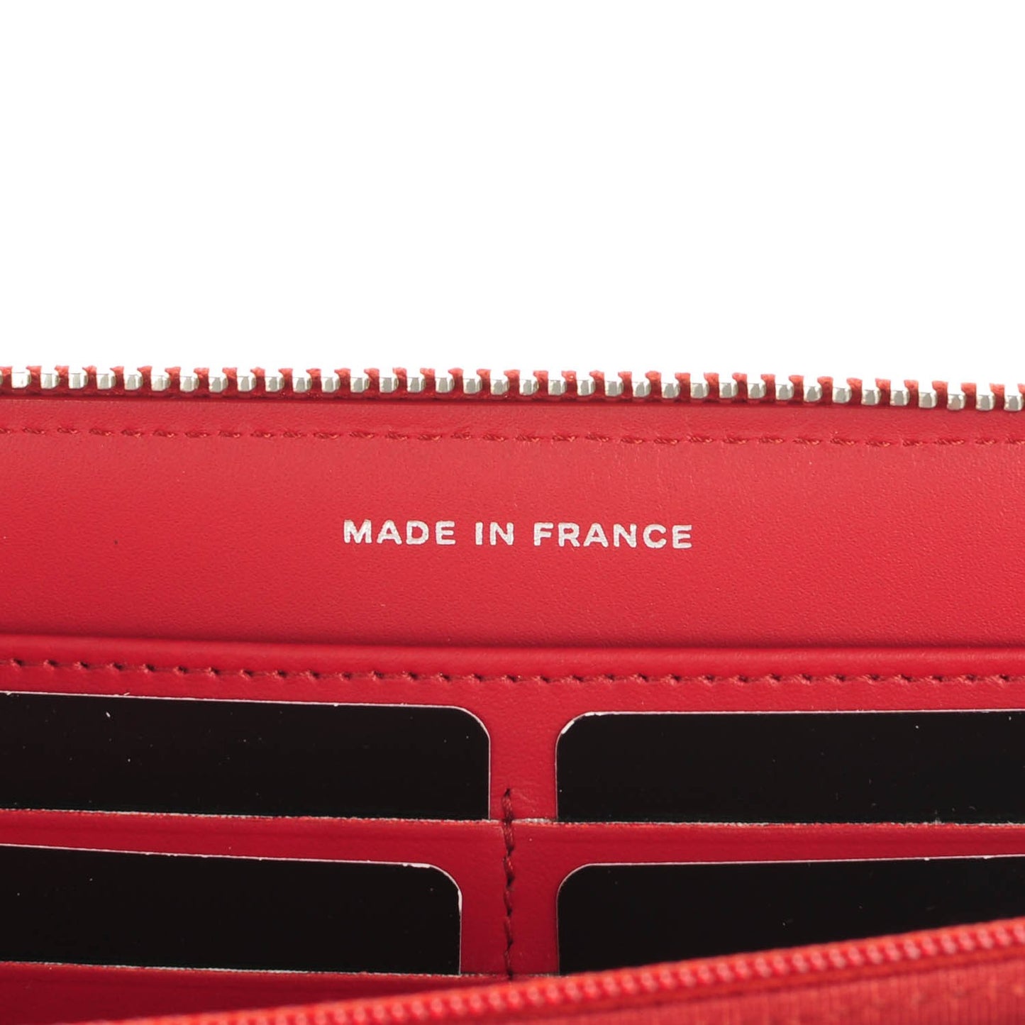 Caviar Quilted Large Gusset Zip Around Wallet Dark Red