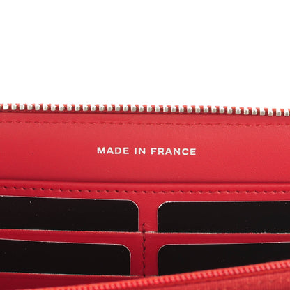 Chanel Caviar Quilted Large Gusset Zip Around Wallet Dark Red 7 of 8