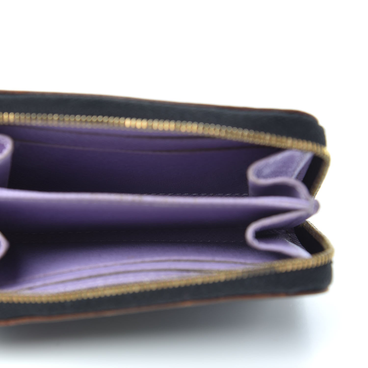 Louis Vuitton Monogram Multicolor Zippy Coin Purse Black Violet 5 of 9