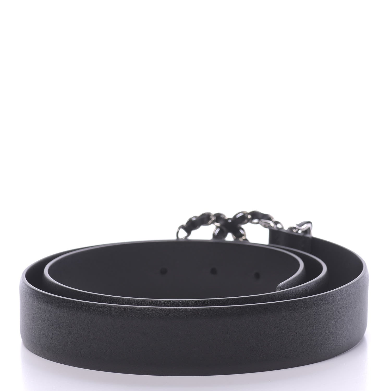 Chanel Calfskin CC Chain Belt 90 36 Black 2 of 8