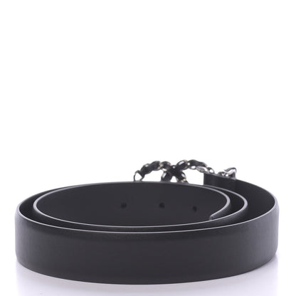 Chanel Calfskin CC Chain Belt 90 36 Black 2 of 8