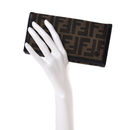 Fendi Zucca Continental Wallet Tobacco 2 of 13