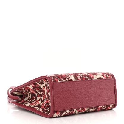 Salvatore Ferragamo Canvas Calfskin Gancini Mini Top Handle Crossbody Bag Red 4 of 9