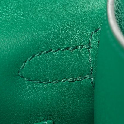 Hermes Swift Kelly Pochette Clutch Vert Vertigo 19 of 28