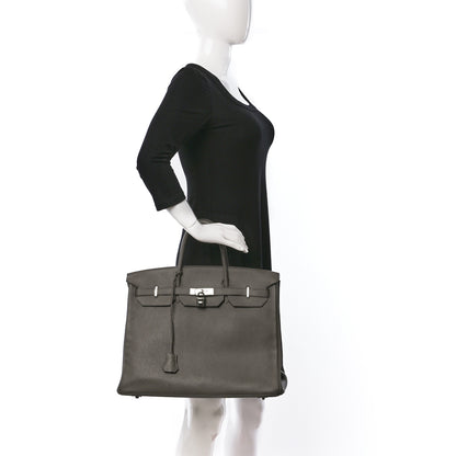 Hermes Togo Birkin 40 Etain 2 of 14