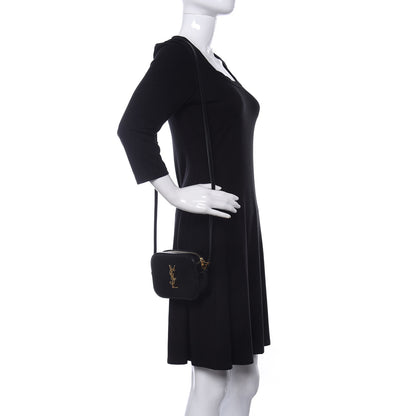 Saint Laurent Grain De Poudre Small Classic Monogram Camera Bag Black 2 of 9