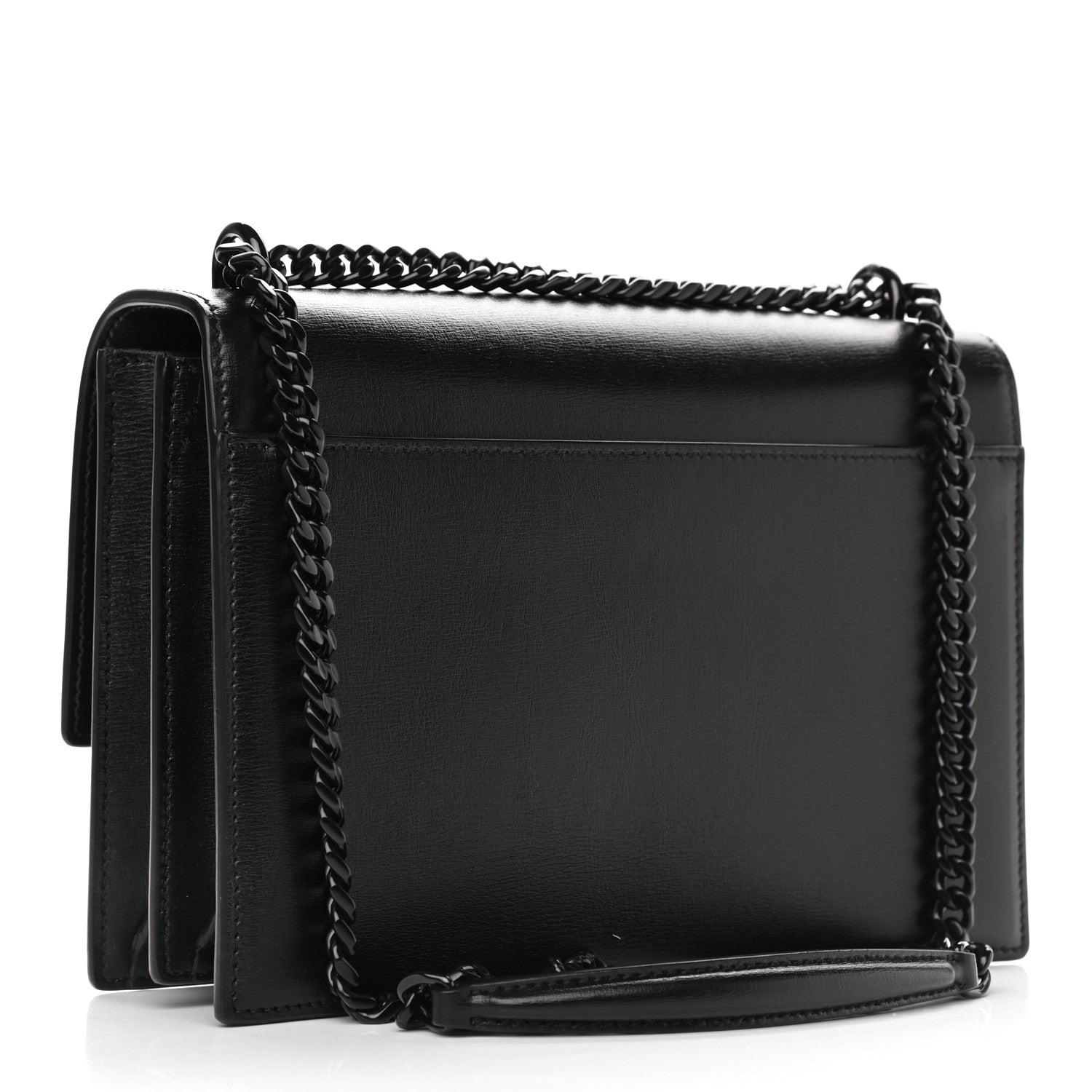 Saint Laurent Calfskin Large Monogram Sunset Black 3 of 8