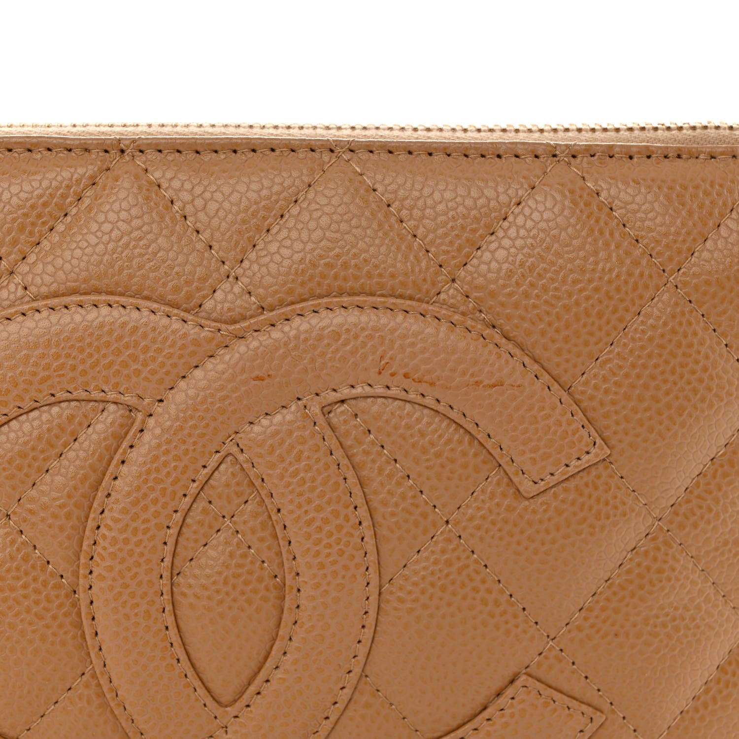 Chanel Caviar Quilted Timeless CC Shoulder Bag Beige 11 of 13