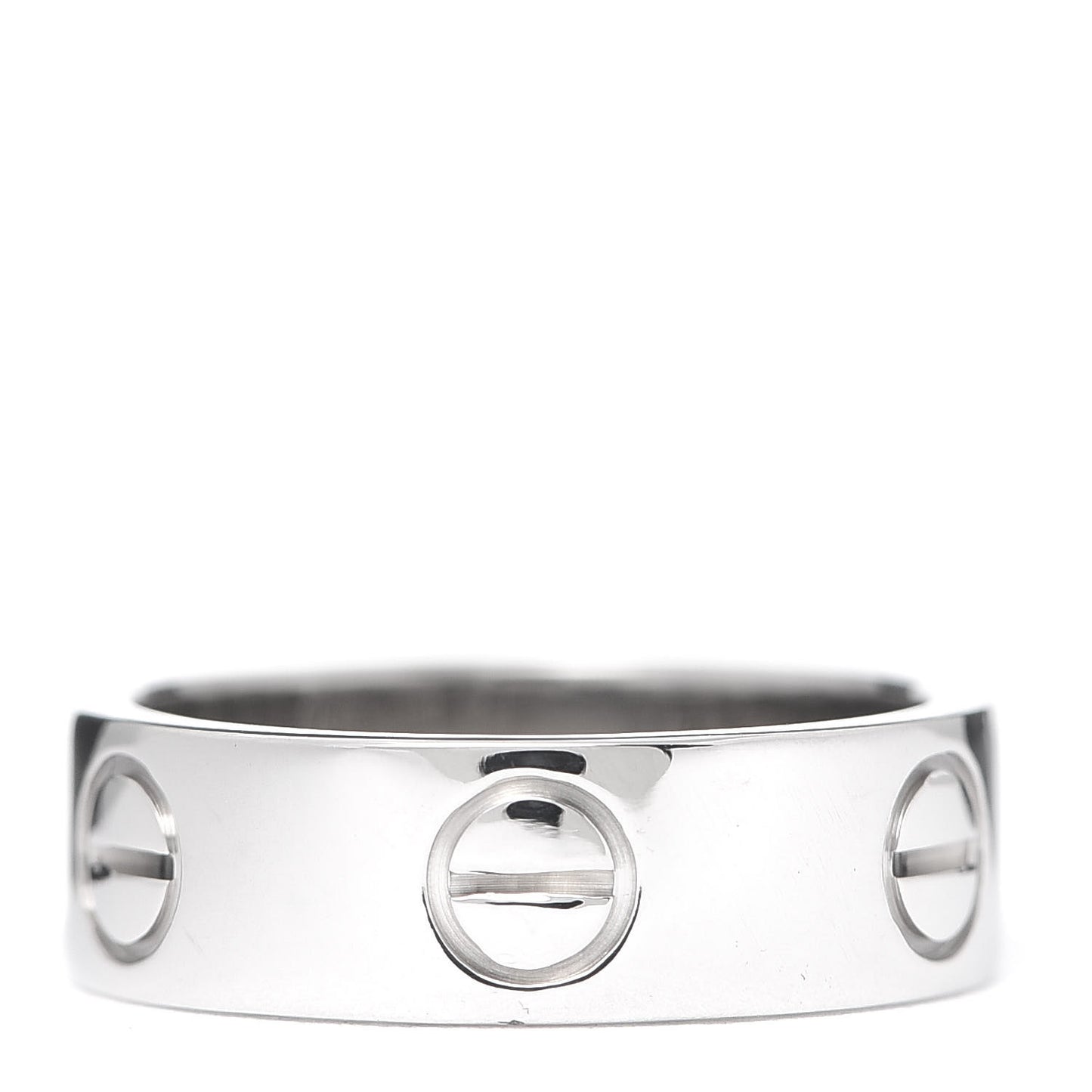 18K White Gold 5.5mm LOVE Ring 48 4.5