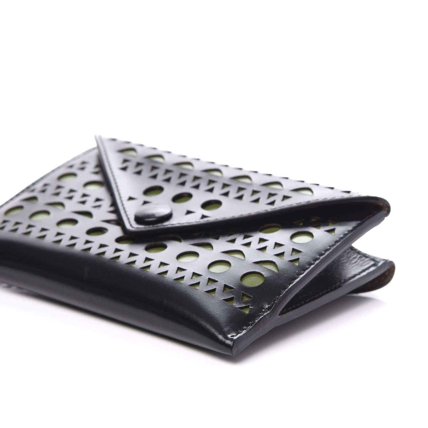 Alaia Calfskin Laser Cut iPhone Case Black 7 of 10