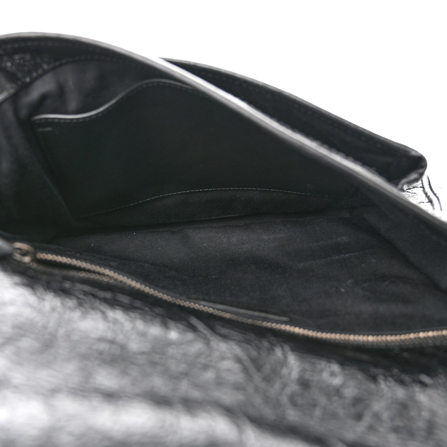 Saint Laurent Crinkled Calfskin Matelasse Monogram Medium Niki Chain Satchel Black 5 of 10